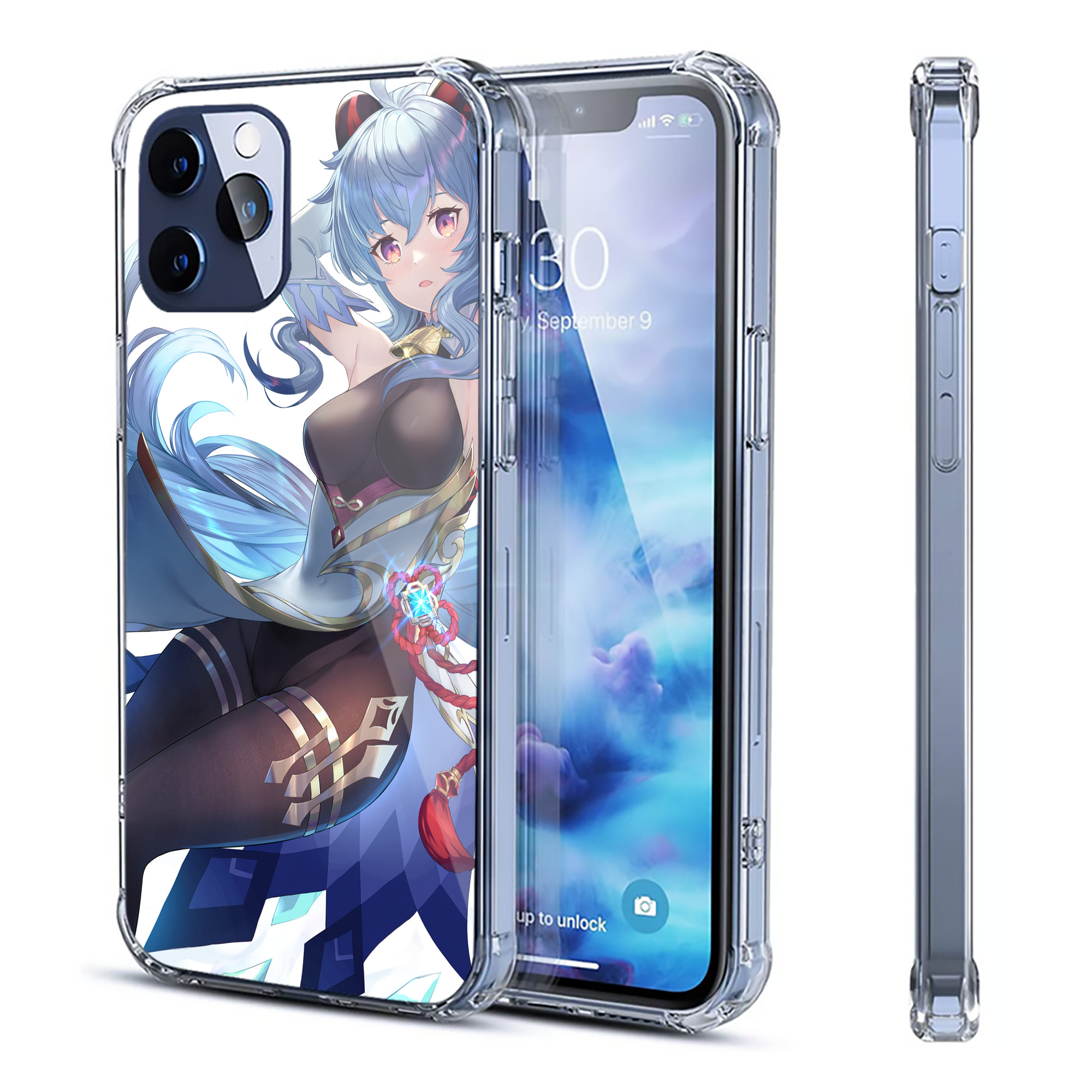 げんし神 genshin 【iPhone 12シリーズ対応】透明スマホケース（クリアソフトケース）